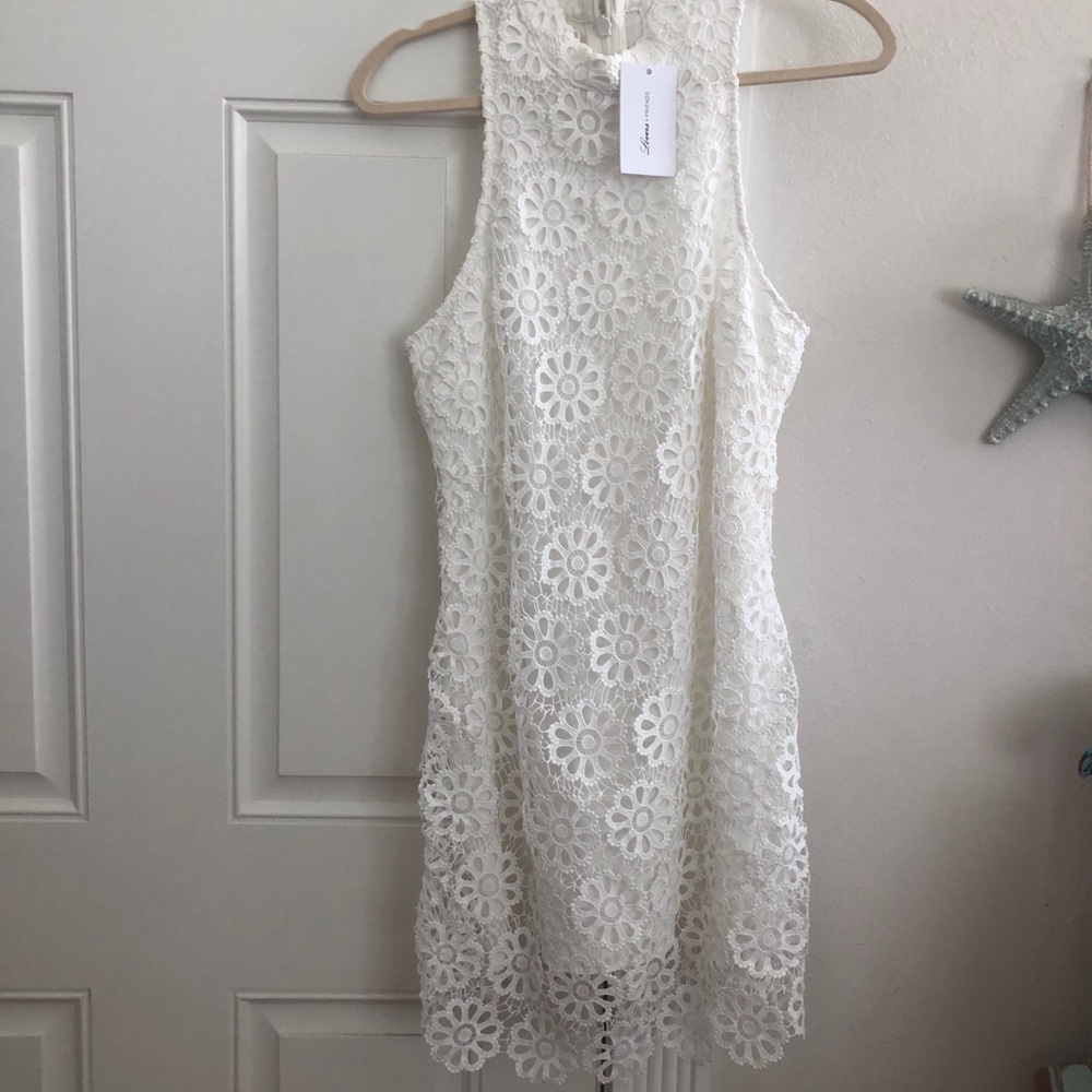 Lovers & Friends white lace dress